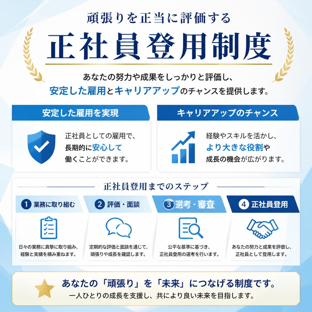 正社員登用制度の充実