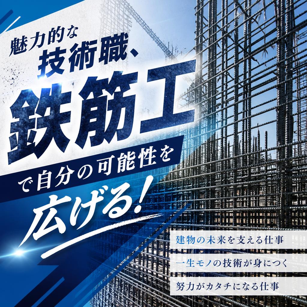 魅力的な技術職、鉄筋工で自分の可能性を広げる！