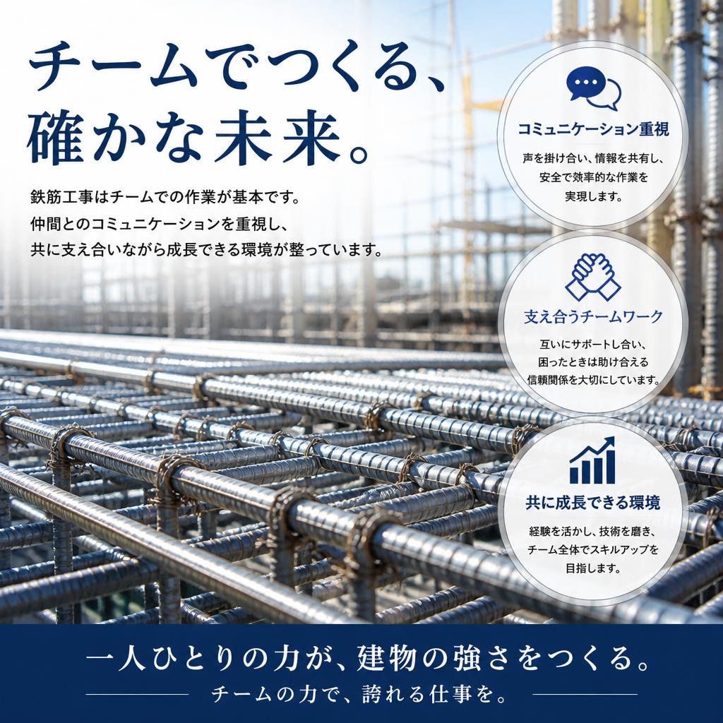 チームワークを大切にした職場