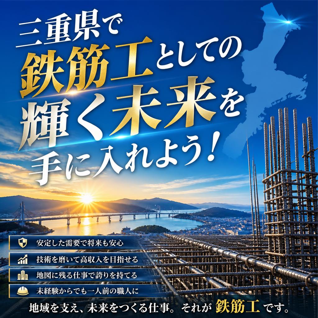 三重県で鉄筋工としての輝く未来を手に入れよう！