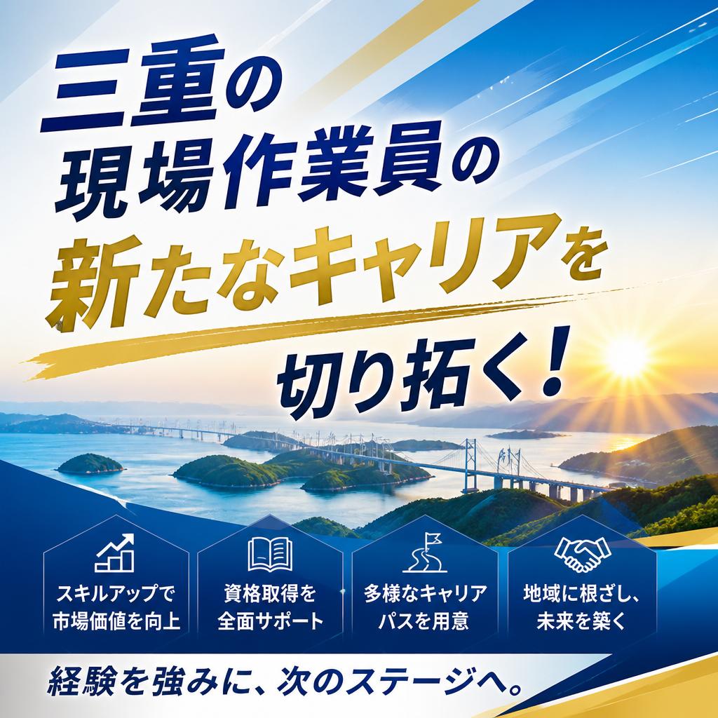 三重の現場作業員の新たなキャリアを切り拓く！