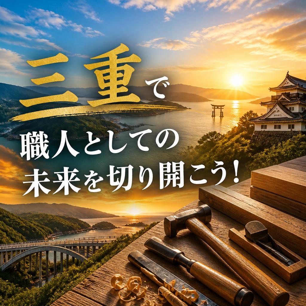 三重で職人としての未来を切り開こう！