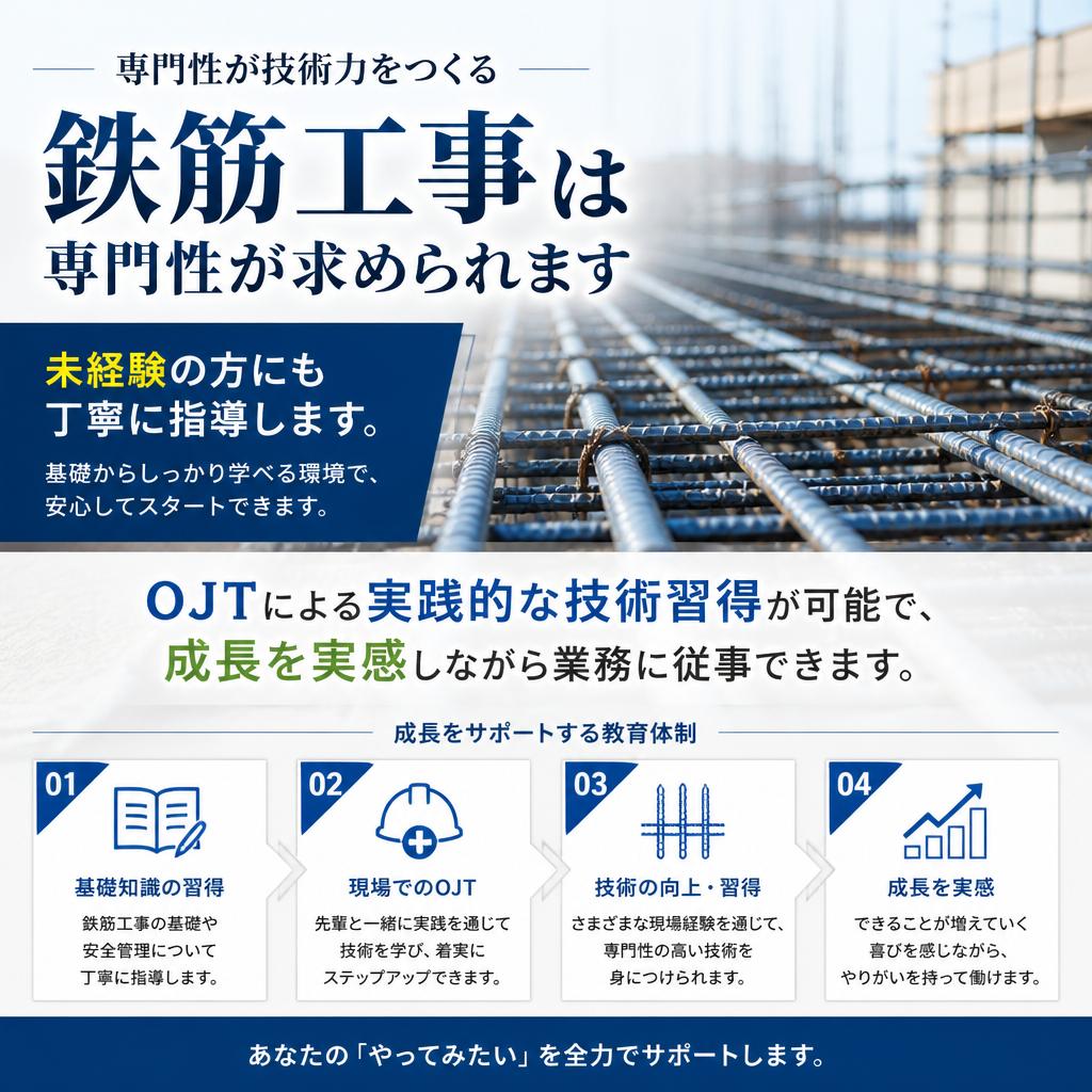 未経験者でも安心の指導体制